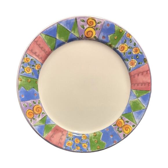 Sango Sue Zipkin Dinner Plate Biscotti 10 5/8"D Oven Safe 3023 - Picture 4 of 6